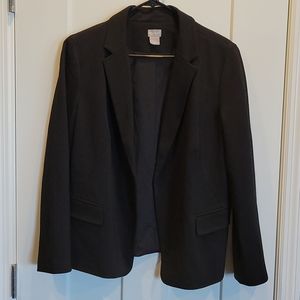 Chicos black blazer, sz 12/14